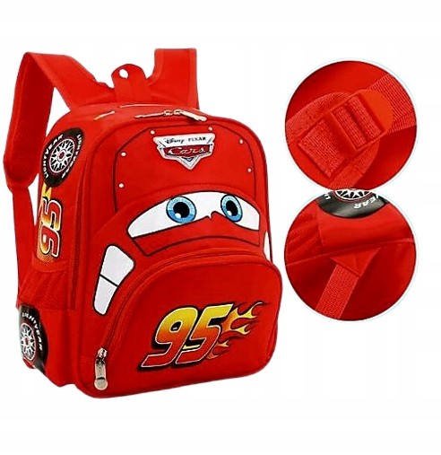 Školský batoh Cars Blesk McQueen S Červeným Dizajnom